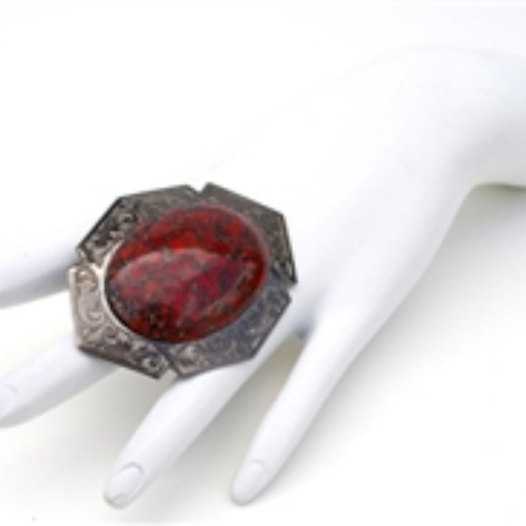 GASOLINE GLAMOUR RED MATRIX RING - Picture 3 of 3